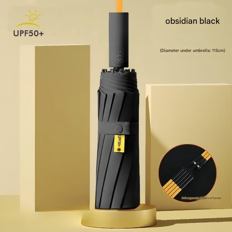 598k Bone Fully Automatic Umbrella Sunny And Rainy Double Folding Reinforced Dual-purpose Sunscreen Uv Windprooft Umbrella чёрный
598k Bone Fully Automatic Umbrella Sunny And Rainy Double Folding Reinforced Dual-purpose Sunscreen Uv Windprooft Umbrella чёрный