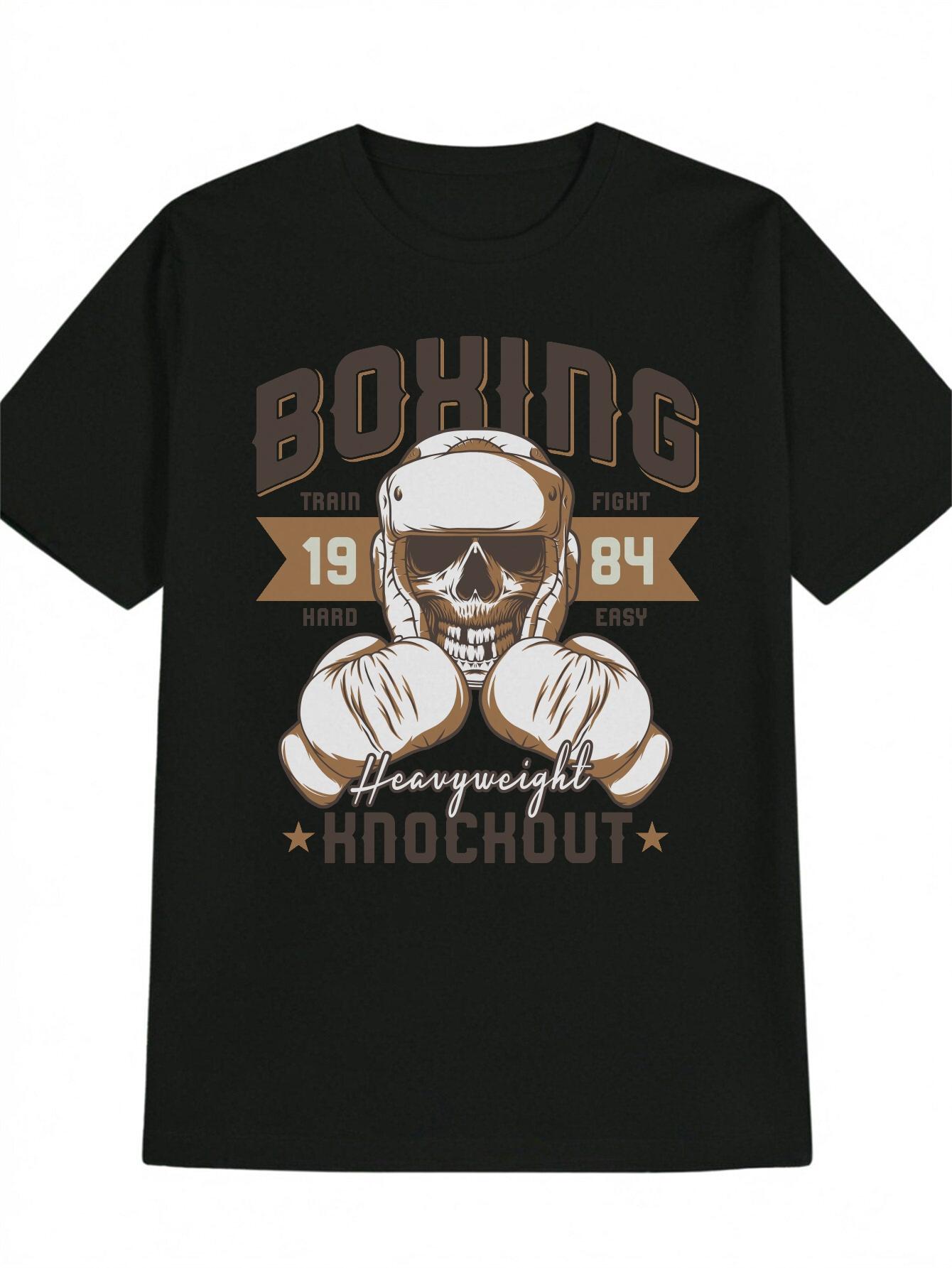 Casual Versatile Round Neck T-shirt with Skull Boxing Gloves Print XXXXL
Casual Versatile Round Neck T-shirt with Skull Boxing Gloves Print XXXXL