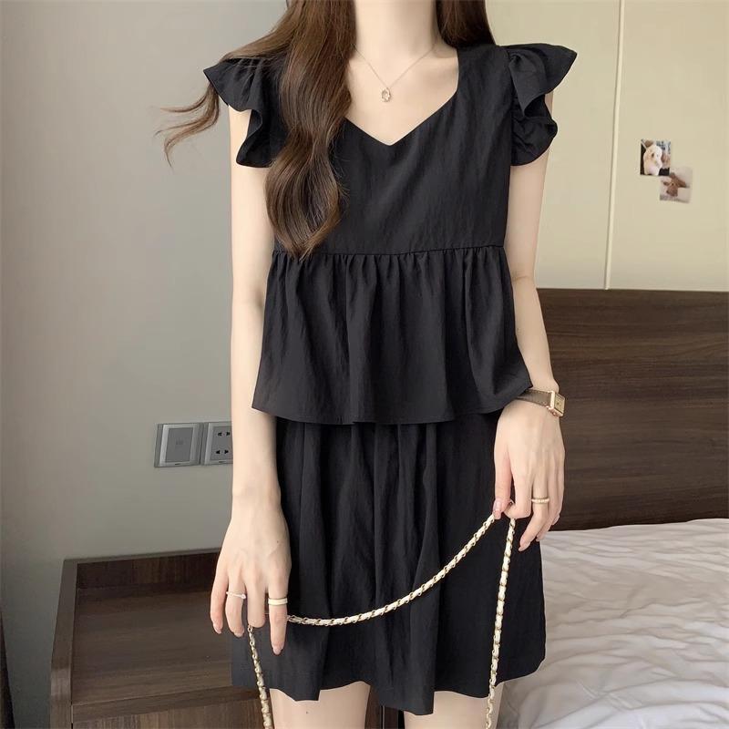 Forest Girl Chic Summer Set: Slimming Two-Piece with Wide-Leg Shorts for Plus Size Women M (80-100 Jin) чёрный
Forest Girl Chic Summer Set: Slimming Two-Piece with Wide-Leg Shorts for Plus Size Women M (80-100 Jin) чёрный