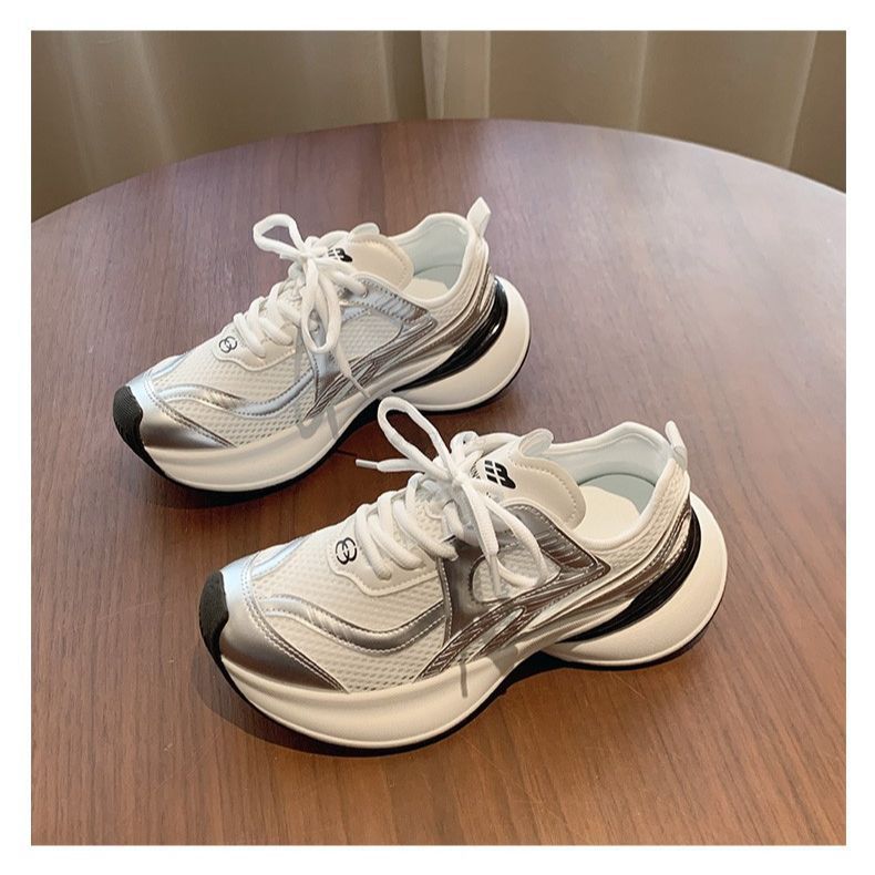 Running sports shoes trendy platform women s shoes spring and summer new little white shoes breathable mesh casual 40 серебряный
Running sports shoes trendy platform women s shoes spring and summer new little white shoes breathable mesh casual 40 серебряный