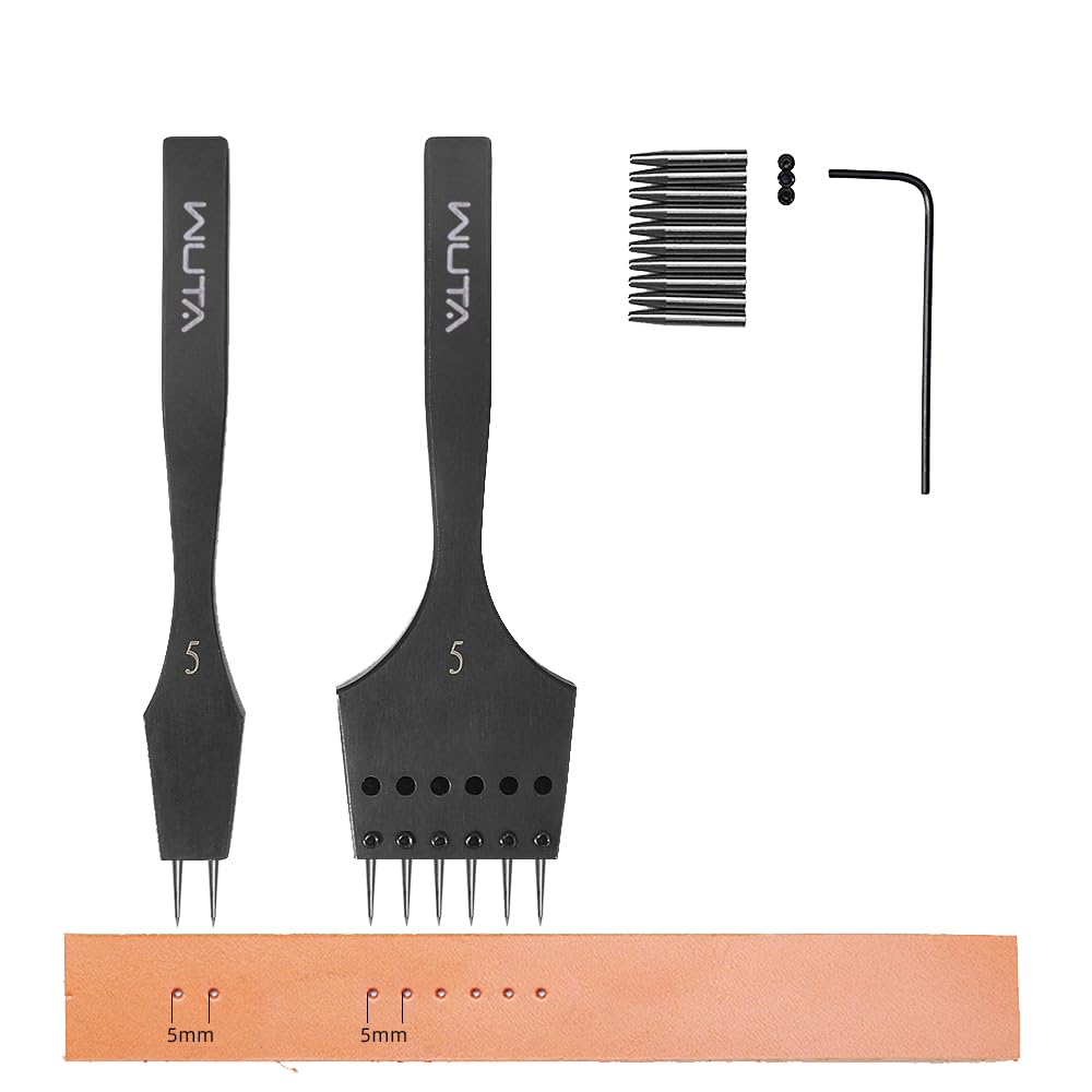 WUTA Съемный инструмент для кожевенного ремесла с круглым отверстием, Круговой пробойник для шнуровки, Европейское отверстие, 2-й пробойник, Набор, Пробойник, Пробойник, Поколение, 5 мм-(2+6) чёрный
WUTA Съемный инструмент для кожевенного ремесла с круглым отверстием, Круговой пробойник для шнуровки, Европейское отверстие, 2-й пробойник, Набор, Пробойник, Пробойник, Поколение, 5 мм-(2+6) чёрный