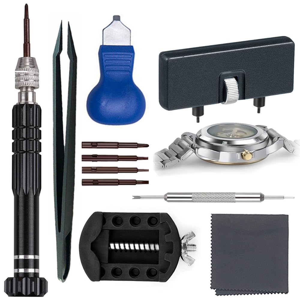 TICFROG 7-в-1 Набор для замены часов, часы Поверните открывалку задней крышки, чтобы открыть крышку часов, съемник задней крышки часов, открывалка для часов, часы
TICFROG 7-в-1 Набор для замены часов, часы Поверните открывалку задней крышки, чтобы открыть крышку часов, съемник задней крышки часов, открывалка для часов, часы