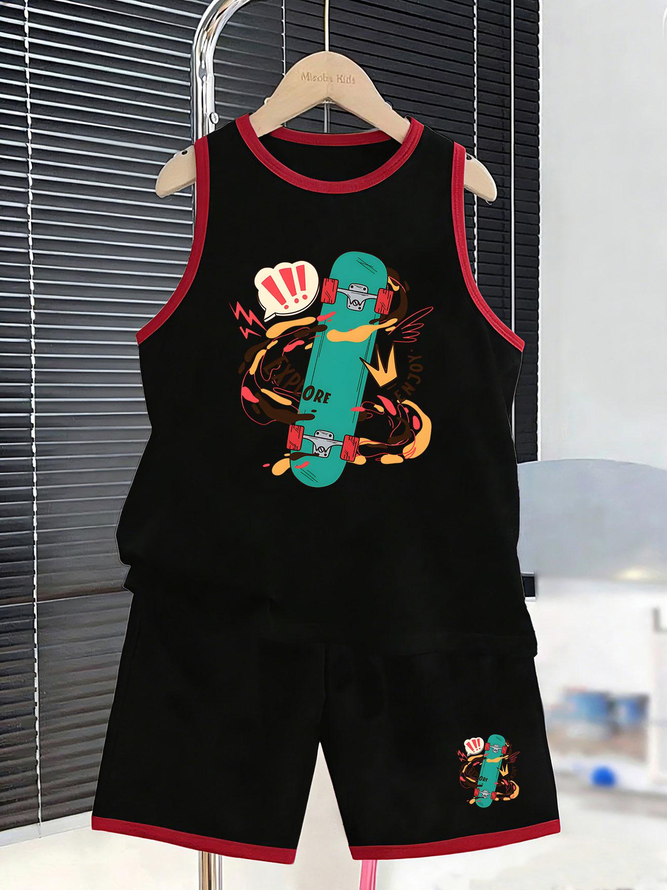 Boys colorful burst skate graffiti short set. Eye-catching dynamic design, soft durable fabric for cool active wear. 2-3Y чёрный
Boys colorful burst skate graffiti short set. Eye-catching dynamic design, soft durable fabric for cool active wear. 2-3Y чёрный