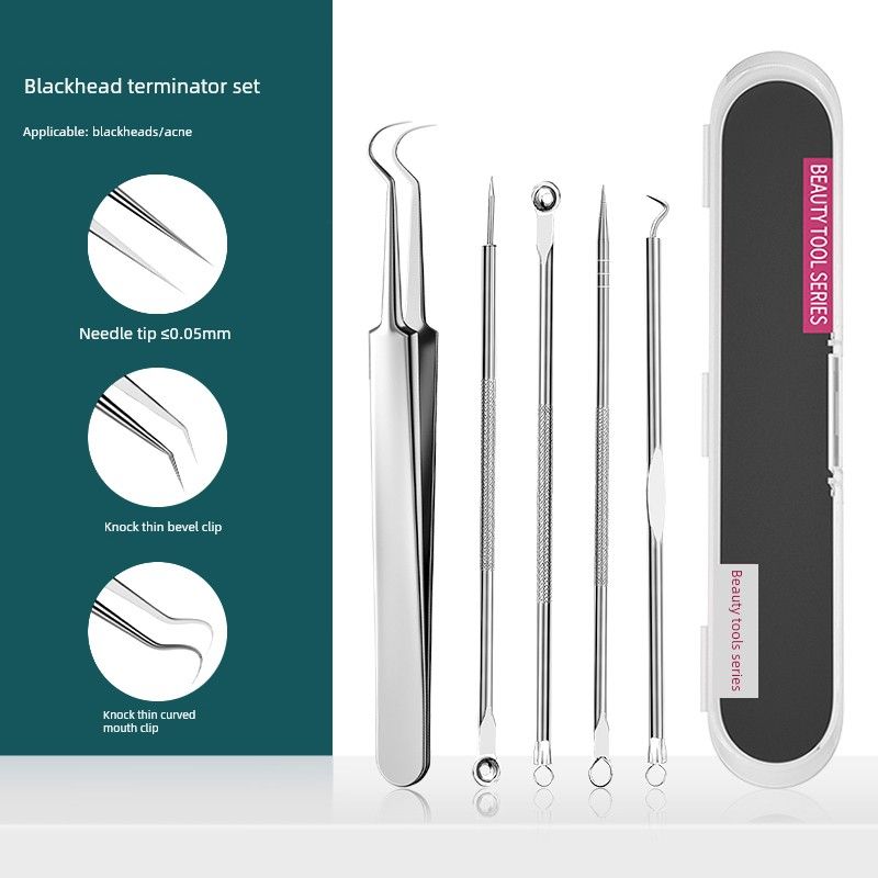Acne Needle Set, Acne Needle and Cell Clip Set, Acne Removal Tools, Blackhead Scraper, Tweezers for Closed Comedones, Acne Extraction Tools Hook Clip
Acne Needle Set, Acne Needle and Cell Clip Set, Acne Removal Tools, Blackhead Scraper, Tweezers for Closed Comedones, Acne Extraction Tools Hook Clip