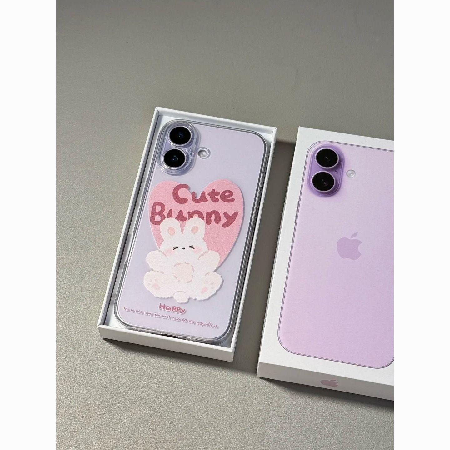 Clear Straight-Edge Case with Cute Heart & Rabbit Design for Apple 13/Pro/15/16/17 Pro Max 12
Clear Straight-Edge Case with Cute Heart & Rabbit Design for Apple 13/Pro/15/16/17 Pro Max 12