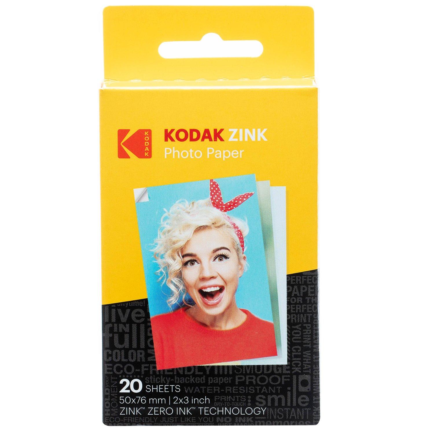 Kodak 2x3 inch Zinc Photo Paper (20 sheets)
Kodak 2x3 inch Zinc Photo Paper (20 sheets)