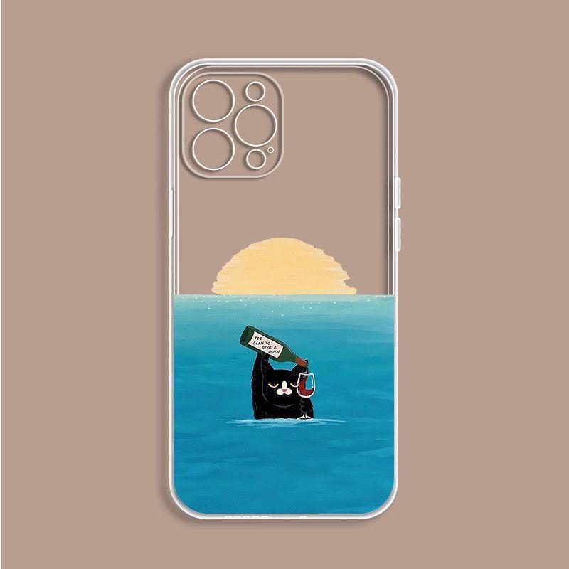 Funny Red Wine Black Cat Phone Case For iPhone 16 15 11 12 14 13 Pro Max Mini X XS XSMax XR 7 8 Plus SE4 16e Silica Covers Funda iPhone 14 Pro
Funny Red Wine Black Cat Phone Case For iPhone 16 15 11 12 14 13 Pro Max Mini X XS XSMax XR 7 8 Plus SE4 16e Silica Covers Funda iPhone 14 Pro