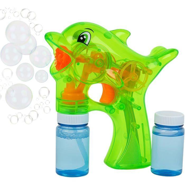 Pistolet à Bulles Dauphin en Plastique avec 2 Recharges Idéal pour Enfants Jeu d Extérieur Bubble Gun
Pistolet à Bulles Dauphin en Plastique avec 2 Recharges Idéal pour Enfants Jeu d Extérieur Bubble Gun