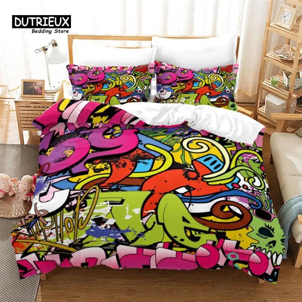 Urban Graffiti Quilt Cover Collection Blockbuster Style Graffiti Sprayed Overlapping Blocky Letters Street Art Sleep Bedding Collection Pillowcases EU Single 135x200cm
Urban Graffiti Quilt Cover Collection Blockbuster Style Graffiti Sprayed Overlapping Blocky Letters Street Art Sleep Bedding Collection Pillowcases EU Single 135x200cm