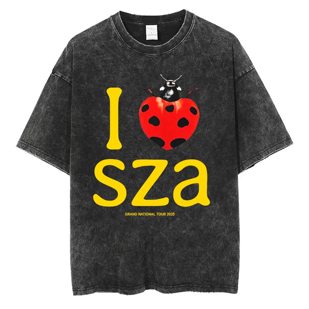 I Love SZA Grand National Tour Washed Vintage Tshirt Men Women Hip Hop Oversized Tshirt Mens High Quality Cotton T Shirts S
I Love SZA Grand National Tour Washed Vintage Tshirt Men Women Hip Hop Oversized Tshirt Mens High Quality Cotton T Shirts S