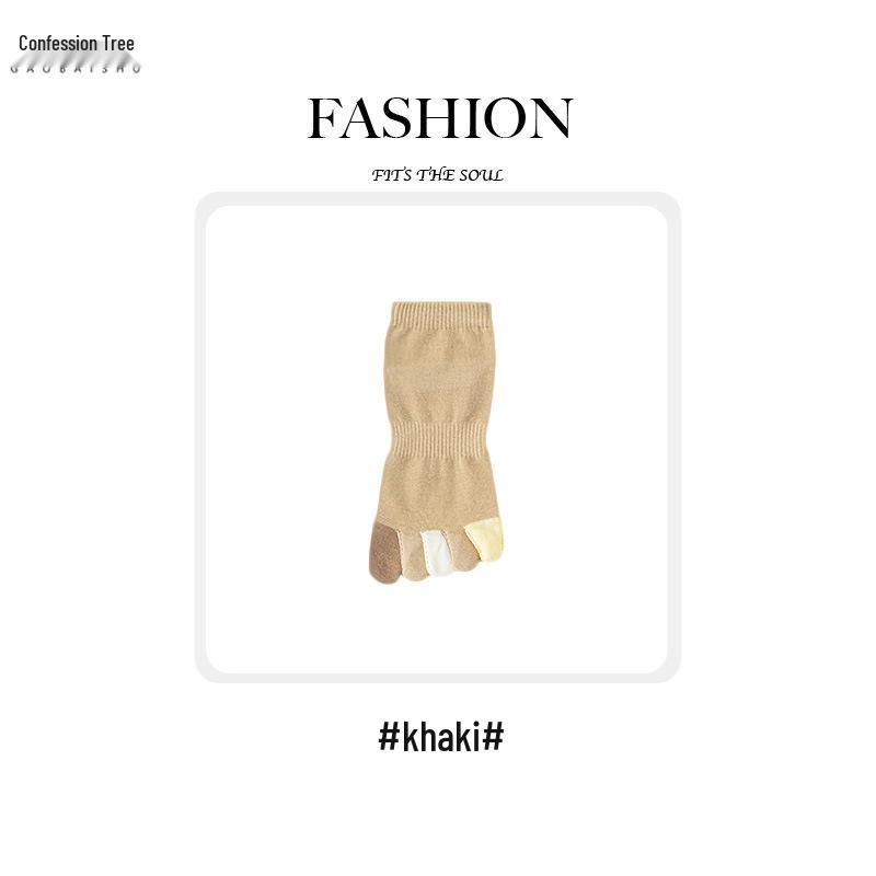 Женские дышащие хлопковые носки с пятью пальцами - осенне-зимние до середины икры, влагоотводящие, конфетных цветов One Size хаки
Женские дышащие хлопковые носки с пятью пальцами - осенне-зимние до середины икры, влагоотводящие, конфетных цветов One Size хаки