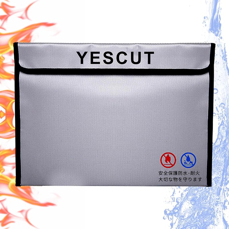 YESCUT safe fireproof bag collection bag Valuable document storage case storage case fireproof case 23cm×18cm fire protection Explosion-proof
YESCUT safe fireproof bag collection bag Valuable document storage case storage case fireproof case 23cm×18cm fire protection Explosion-proof