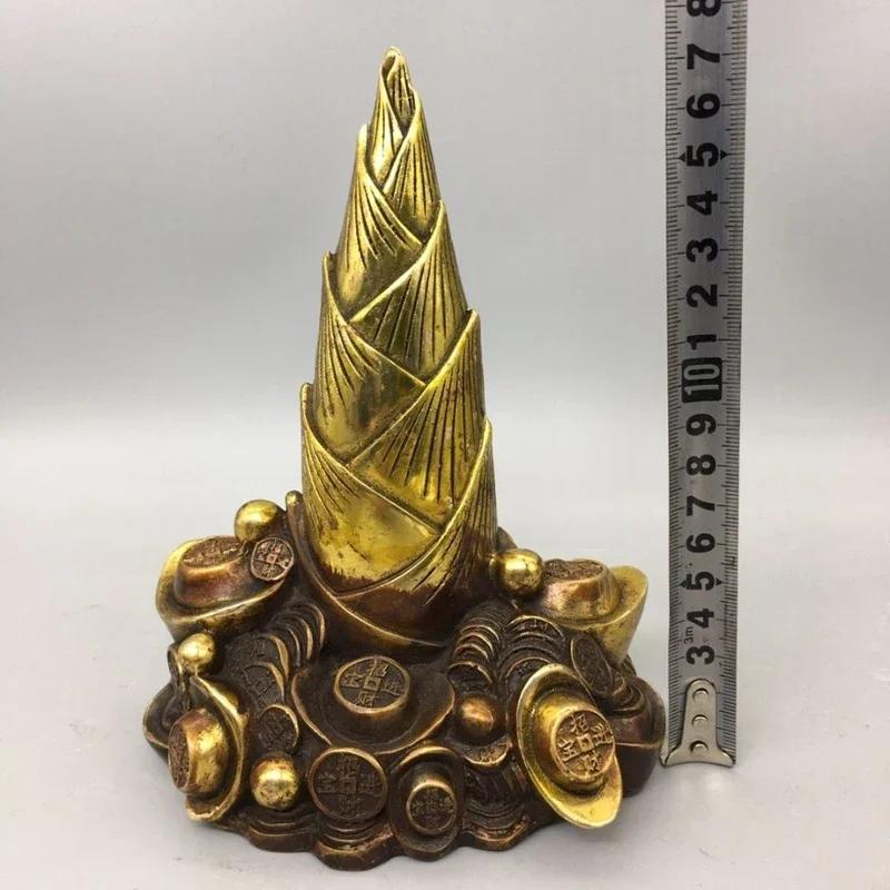 Creative Brass Yuanbao Bamboo Shoots Sculpture Chinese Style Home Indoor Living Room Office Bedroom Buddhist Hall Decoration 1Pc
Creative Brass Yuanbao Bamboo Shoots Sculpture Chinese Style Home Indoor Living Room Office Bedroom Buddhist Hall Decoration 1Pc