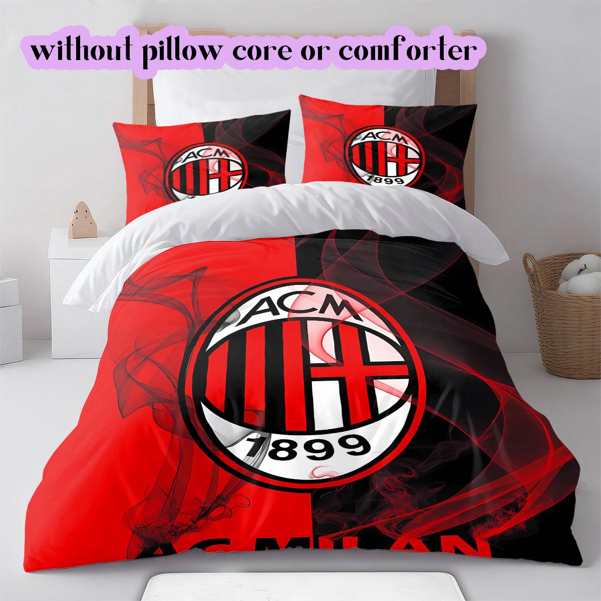 AC Milan football club Pattern Bedding,Quilt Set Quilt Cover Pillowcase Home Birthday Gift (1*duvet cover+2*pillowcase,without core) 135x200cm
AC Milan football club Pattern Bedding,Quilt Set Quilt Cover Pillowcase Home Birthday Gift (1*duvet cover+2*pillowcase,without core) 135x200cm