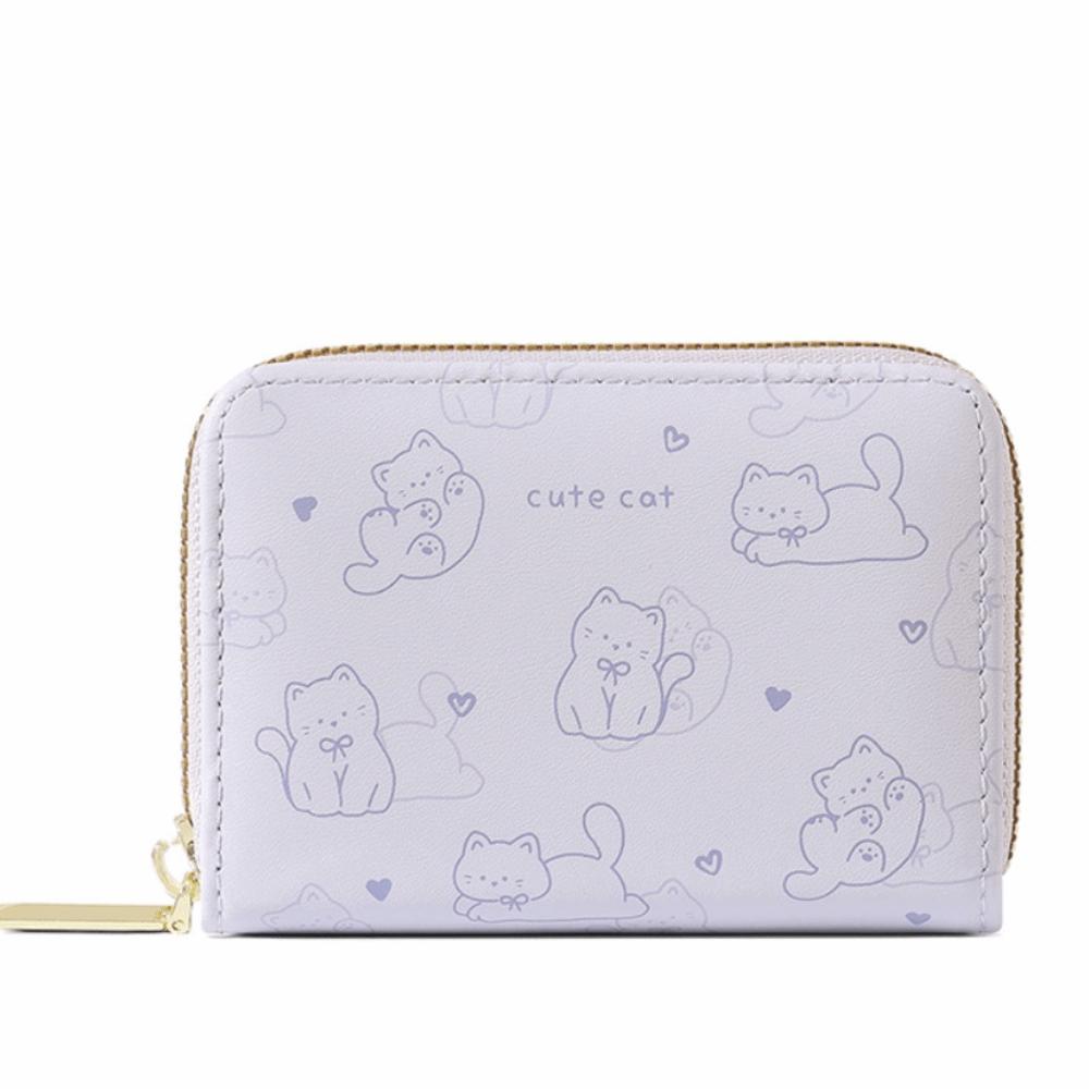 New Cute Cat Coin Purse PU Large Capacity ID Card Holder Zipper Closure Lightweight Cash Coin Bag Women Use фиолетовый
New Cute Cat Coin Purse PU Large Capacity ID Card Holder Zipper Closure Lightweight Cash Coin Bag Women Use фиолетовый