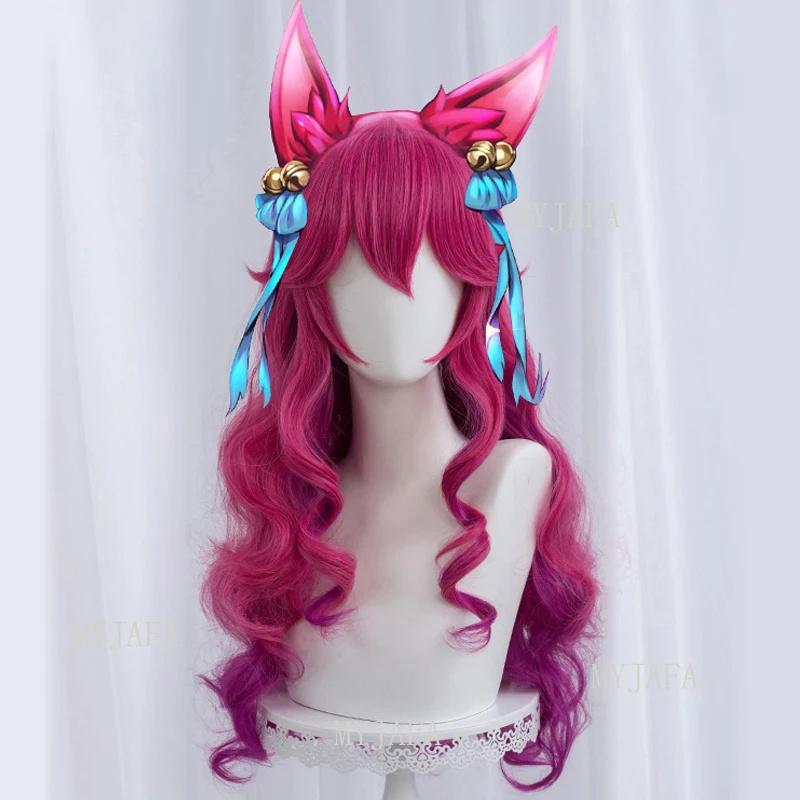 Spirit Blossom Ahri Cosplay Wig LOL Cosplay 70cm Long Curly Wavy Heat Resistant Synthetic Hair Game Anime Wigs + Wig Cap One Size
Spirit Blossom Ahri Cosplay Wig LOL Cosplay 70cm Long Curly Wavy Heat Resistant Synthetic Hair Game Anime Wigs + Wig Cap One Size