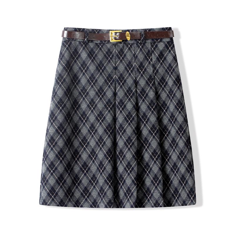 Plaid Woolen A-Line High-Waisted Pleated Skirt for Women - Autumn/Winter 2025 Mid-Length Edition 3XL
Plaid Woolen A-Line High-Waisted Pleated Skirt for Women - Autumn/Winter 2025 Mid-Length Edition 3XL