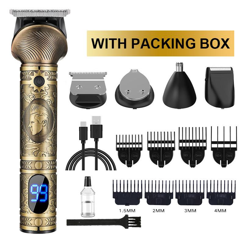 New Hair Clipper New Multifunctional Hair Clipper Men s Nose Hair Set Electric Shaver Head Razor Five in One
New Hair Clipper New Multifunctional Hair Clipper Men s Nose Hair Set Electric Shaver Head Razor Five in One