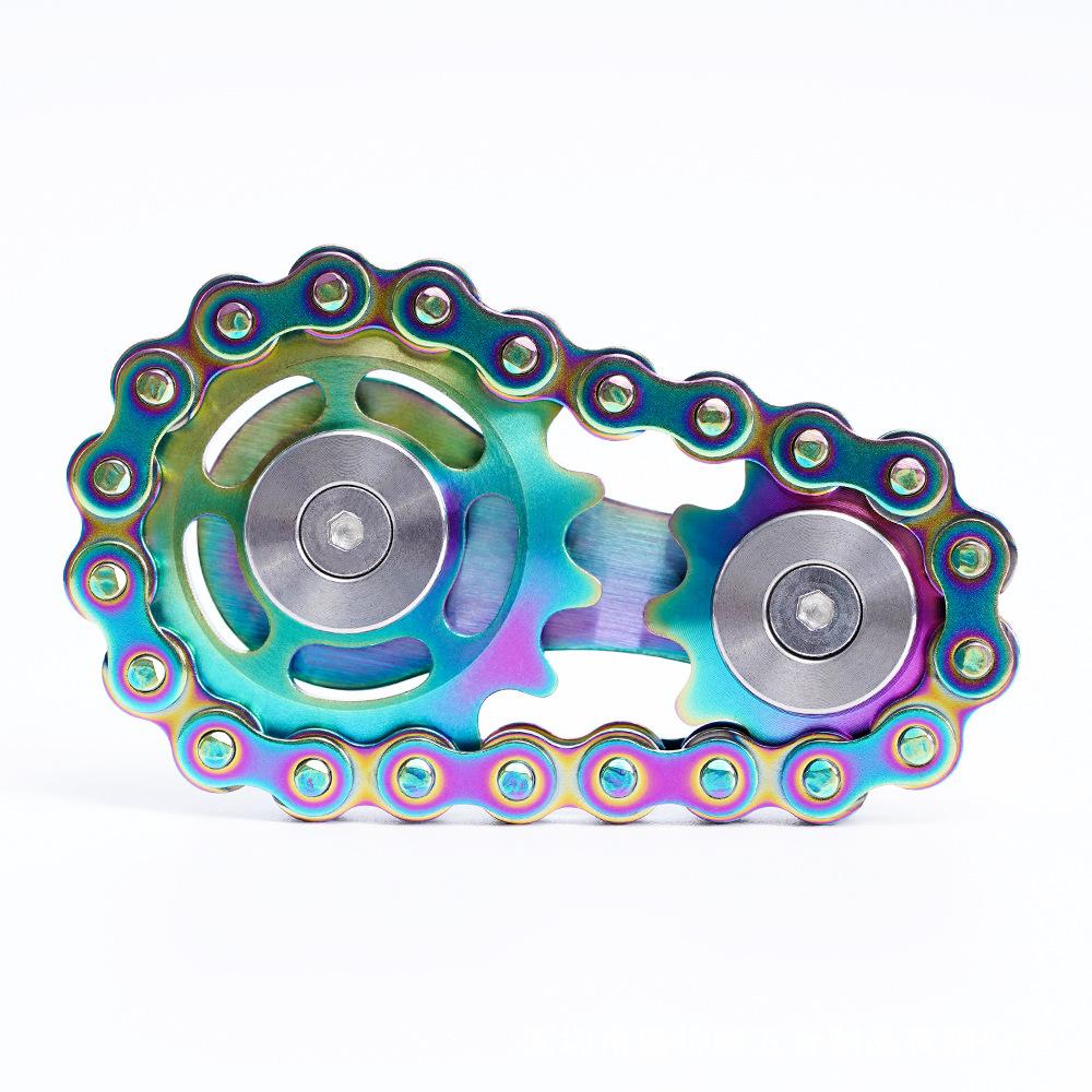 Sprockets Flywheel Fingertip Gyro Fidget Spinner Anti Stress Anxiety Metal Bike Chains EDC Spinner Fidget Toys for Adult Kids 13*8*9 cm
Sprockets Flywheel Fingertip Gyro Fidget Spinner Anti Stress Anxiety Metal Bike Chains EDC Spinner Fidget Toys for Adult Kids 13*8*9 cm