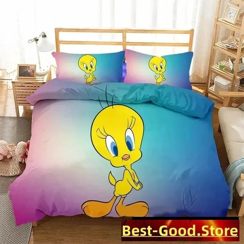 Fashion Cartoon Tweetys Bird Bedding Set Printed Bed Set With Pillowcase Duvet Cover Soft Single Double Queen Super King Size AU Single(140*210cm)3pcs
Fashion Cartoon Tweetys Bird Bedding Set Printed Bed Set With Pillowcase Duvet Cover Soft Single Double Queen Super King Size AU Single(140*210cm)3pcs