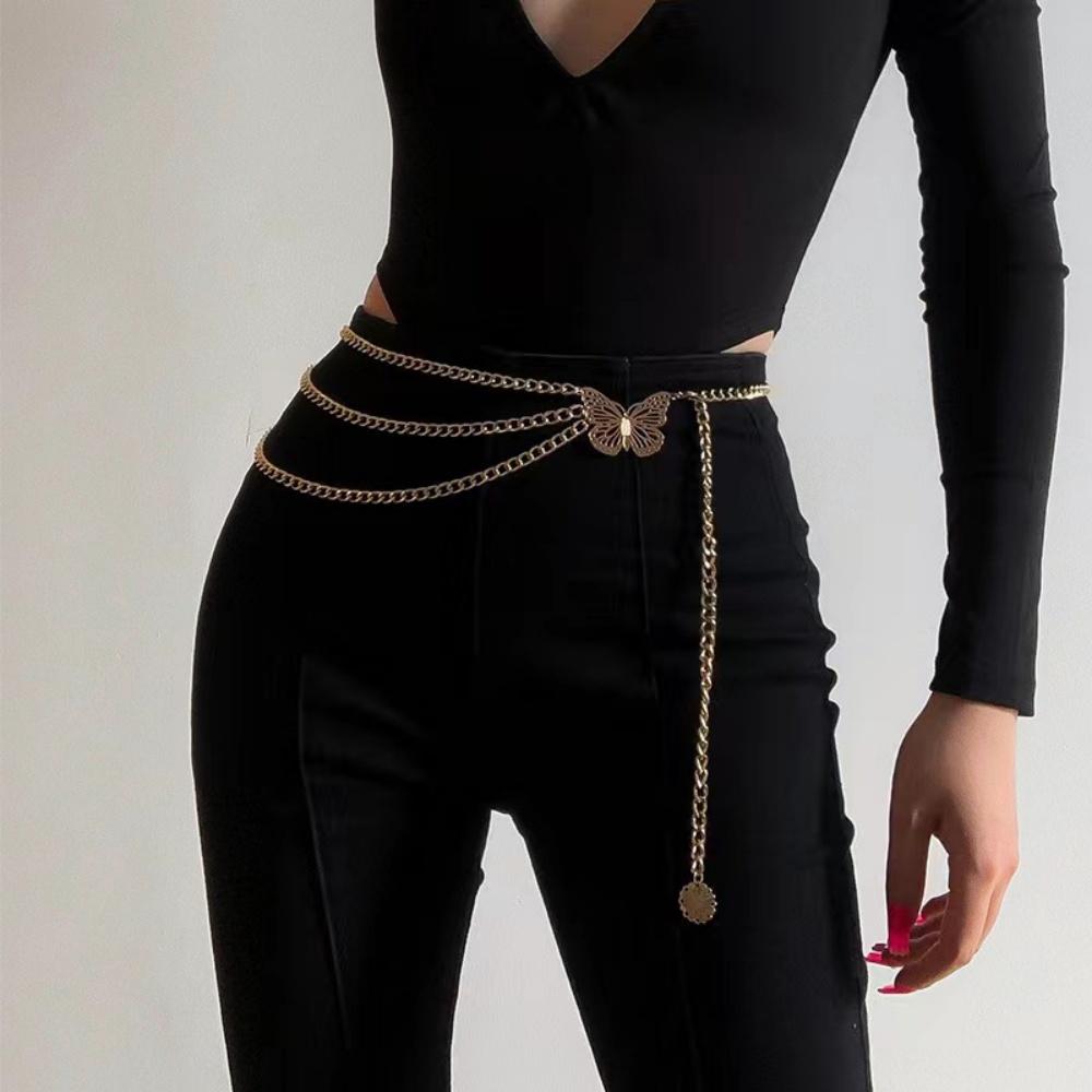 Butterfly Metal Waist Chain Elegant Waist Strap Accessories Punk Y2k Sapphire Belts Sophisticated Belt Waistband For Casual Wear 110cm
Butterfly Metal Waist Chain Elegant Waist Strap Accessories Punk Y2k Sapphire Belts Sophisticated Belt Waistband For Casual Wear 110cm