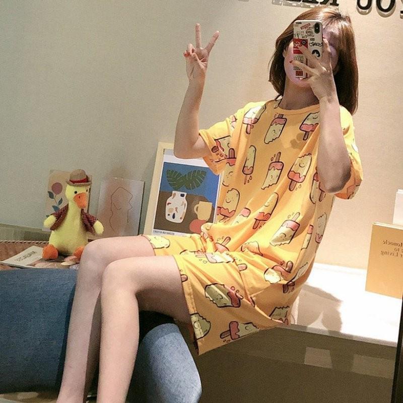 Женский милый мультяшный пижамный комплект с коротким рукавом Санта Клаус Large
Женский милый мультяшный пижамный комплект с коротким рукавом Санта Клаус Large