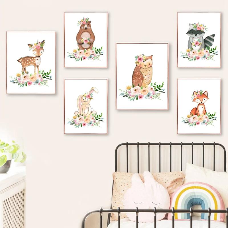 Watercolor Woodland Animal with Flowers Art Poster Prints Canvas Painting Kids Girls Room Bedroom Office Home Wall Decoration 21cm×30cm NoFrame
Watercolor Woodland Animal with Flowers Art Poster Prints Canvas Painting Kids Girls Room Bedroom Office Home Wall Decoration 21cm×30cm NoFrame
