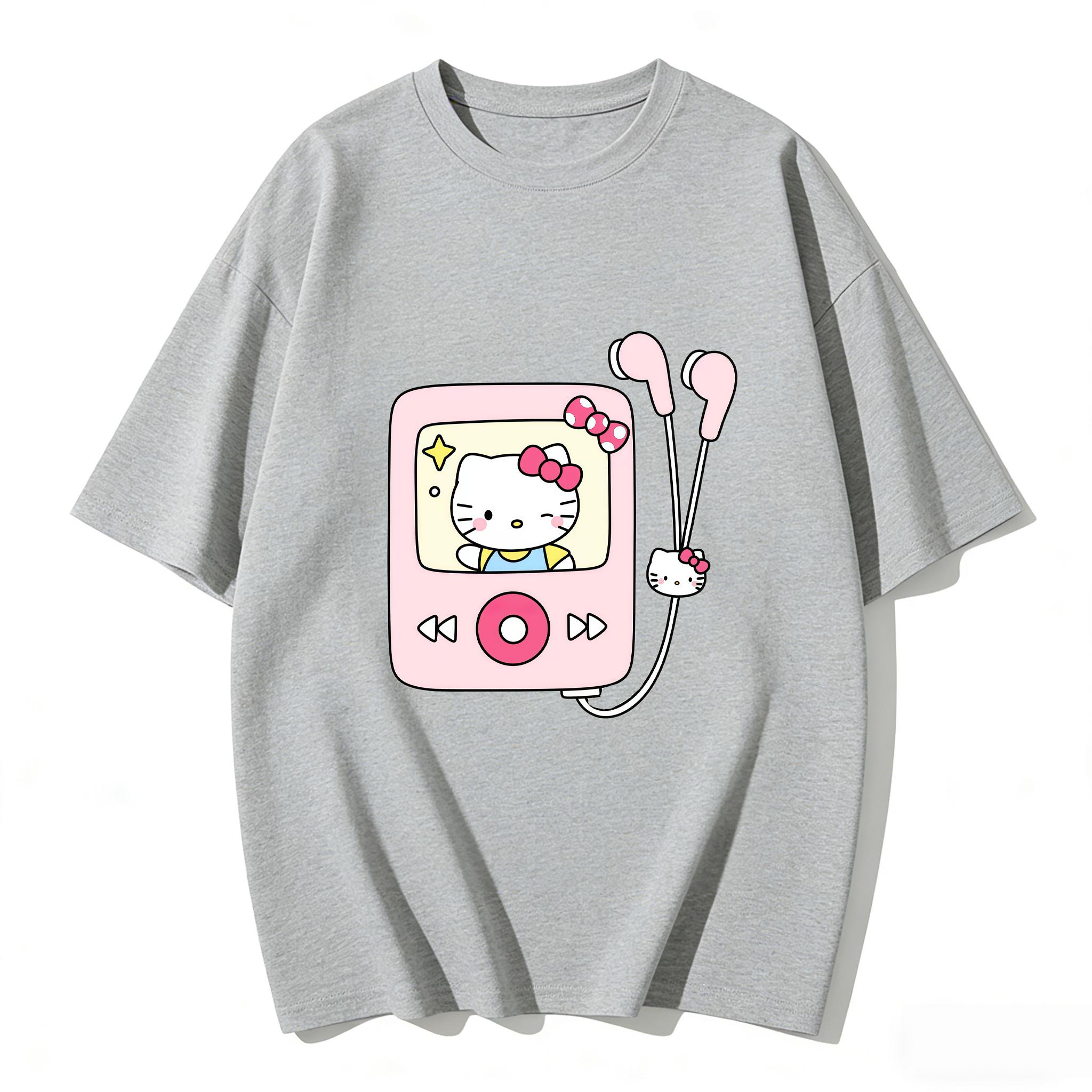 2026 Summer Hello Kitty Cartoon Printed Short Sleeve Pure Cotton Tshirts Womens Family Matching Outfits Versatile Y2k Tops Tee S
2026 Summer Hello Kitty Cartoon Printed Short Sleeve Pure Cotton Tshirts Womens Family Matching Outfits Versatile Y2k Tops Tee S