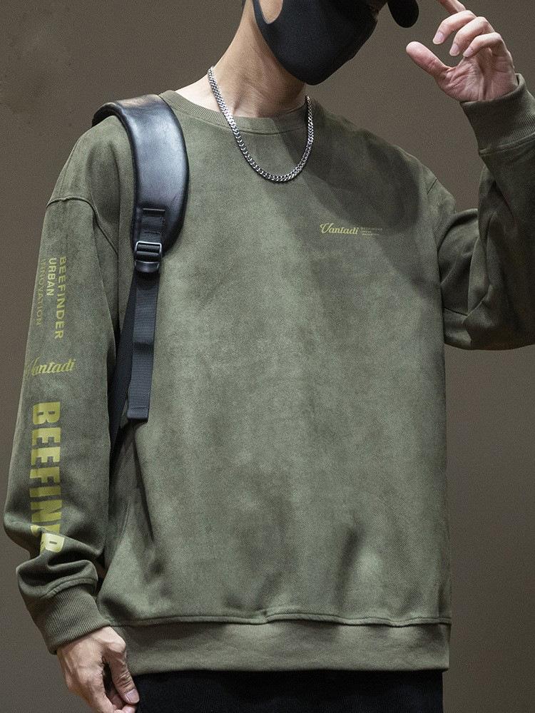 Американский замшевый свитер мужской весенне-осенний свободный большой размер мужской утолщенный и увеличенный без шапки толстый бархатный топ 5XL зелёный
Американский замшевый свитер мужской весенне-осенний свободный большой размер мужской утолщенный и увеличенный без шапки толстый бархатный топ 5XL зелёный