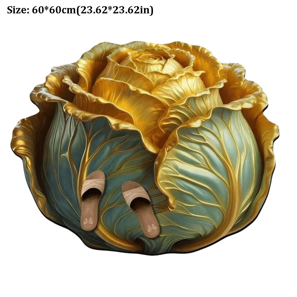 Washable Irregular Cabbage Carpet Absorbent Quick Dry Floor Mat Creative Home Decor Door Mat for Living Room 60-60cm
Washable Irregular Cabbage Carpet Absorbent Quick Dry Floor Mat Creative Home Decor Door Mat for Living Room 60-60cm
