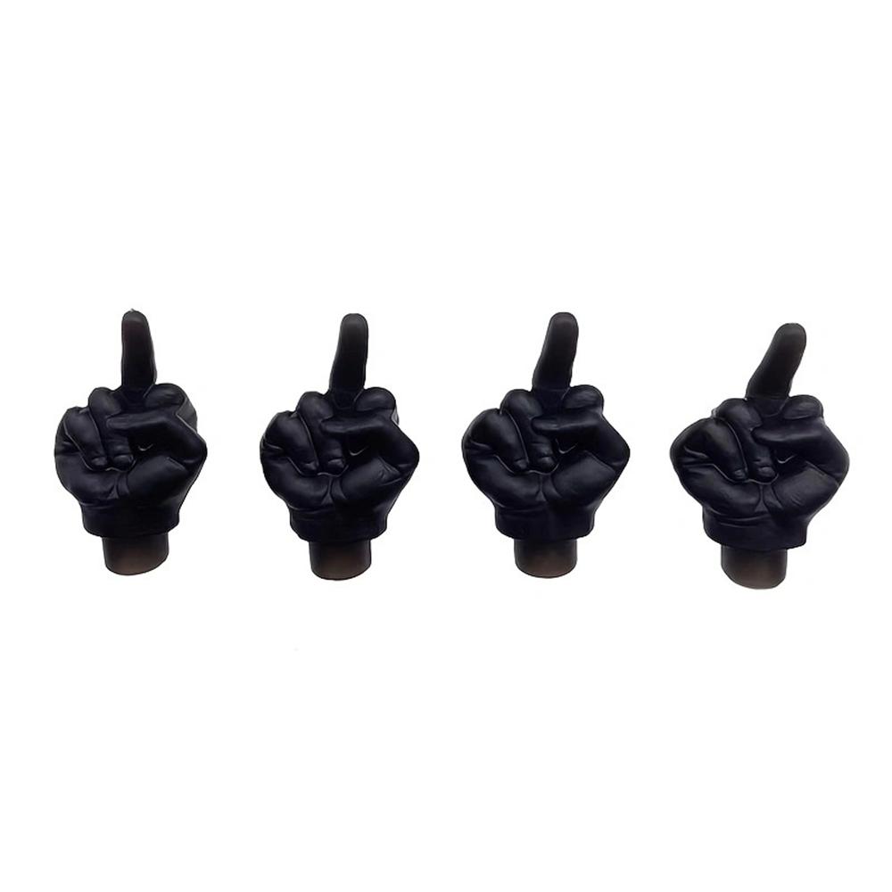 4PCS Car Tire Valve Cap Middle Finger Personality Decor Wheel Nozzle Dustproof Waterproof Tyre Valve Stem Caps Accessories чорний
4PCS Car Tire Valve Cap Middle Finger Personality Decor Wheel Nozzle Dustproof Waterproof Tyre Valve Stem Caps Accessories чорний
