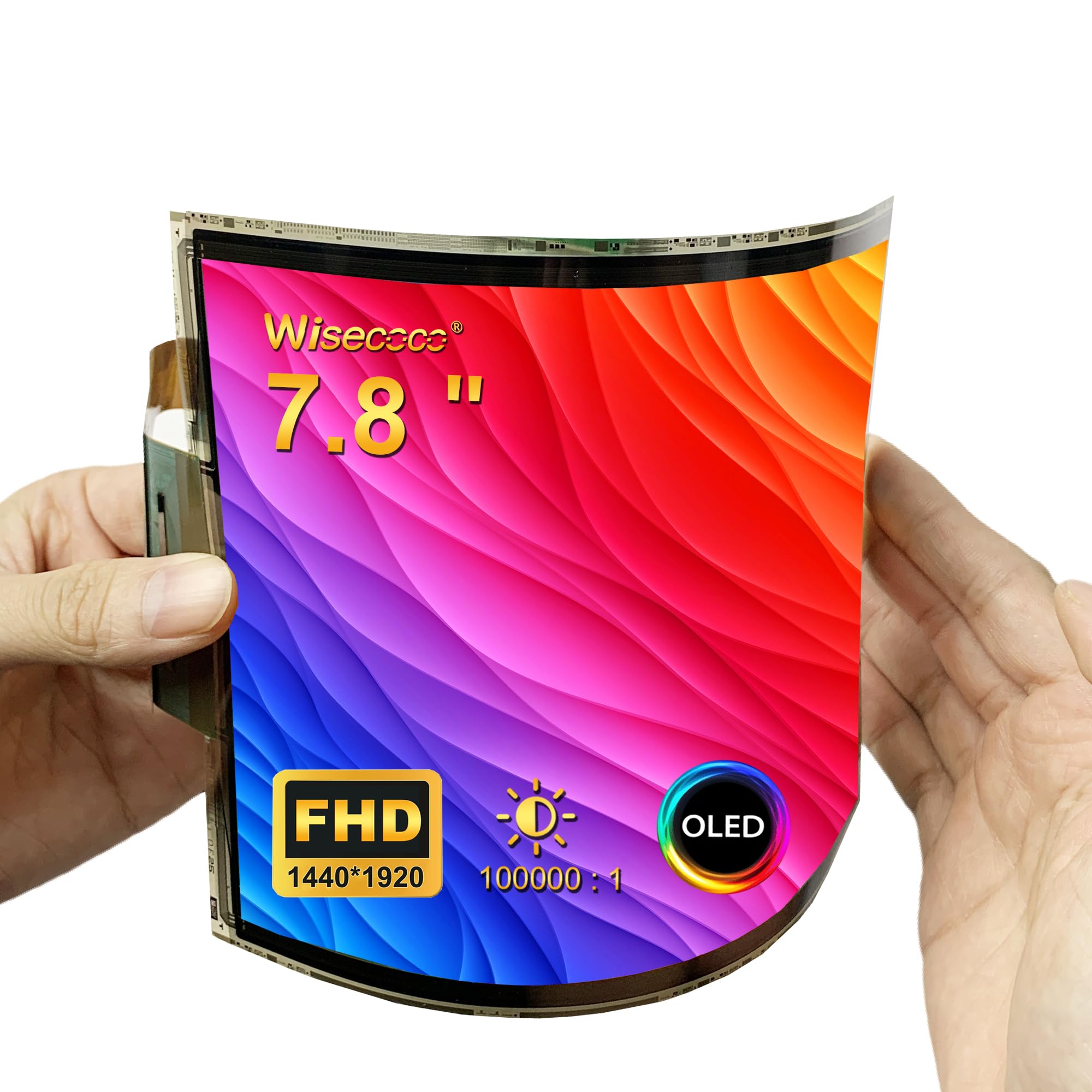 Wisecoco Дюймовий гнучкий дисплей AMOLED OLED FHD 1440x1920 Гнучкий екран із платою приводу Гнучкий екран для демонстрації прототипу та творчого набору 7.8 чорний
Wisecoco Дюймовий гнучкий дисплей AMOLED OLED FHD 1440x1920 Гнучкий екран із платою приводу Гнучкий екран для демонстрації прототипу та творчого набору 7.8 чорний