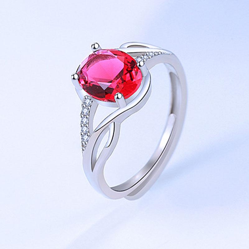 925 Sterling Silver Ruby Ring for Women Wedding Fashion Jewelry resizable червоний
925 Sterling Silver Ruby Ring for Women Wedding Fashion Jewelry resizable червоний