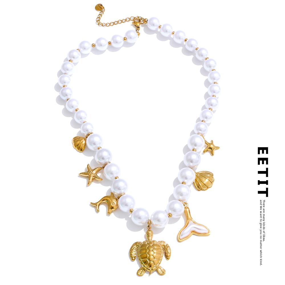 Eetit Elegance Цепочка из искусственного жемчуга Подвеска в виде черепахового панциря Модное ожерелье Летний океанический стиль Ручная работа Трендовые украшения для женщин золотой
Eetit Elegance Цепочка из искусственного жемчуга Подвеска в виде черепахового панциря Модное ожерелье Летний океанический стиль Ручная работа Трендовые украшения для женщин золотой