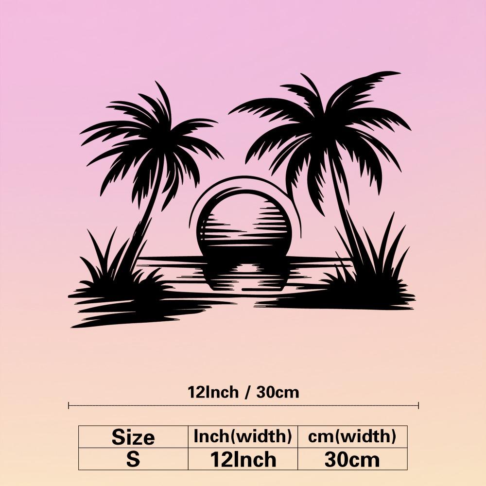 1pc Palm Sunset Metal Wall Art Hollow Carved Design Living Room Patio Decor Island Style Vacation Gift S/12inch/30cm
1pc Palm Sunset Metal Wall Art Hollow Carved Design Living Room Patio Decor Island Style Vacation Gift S/12inch/30cm
