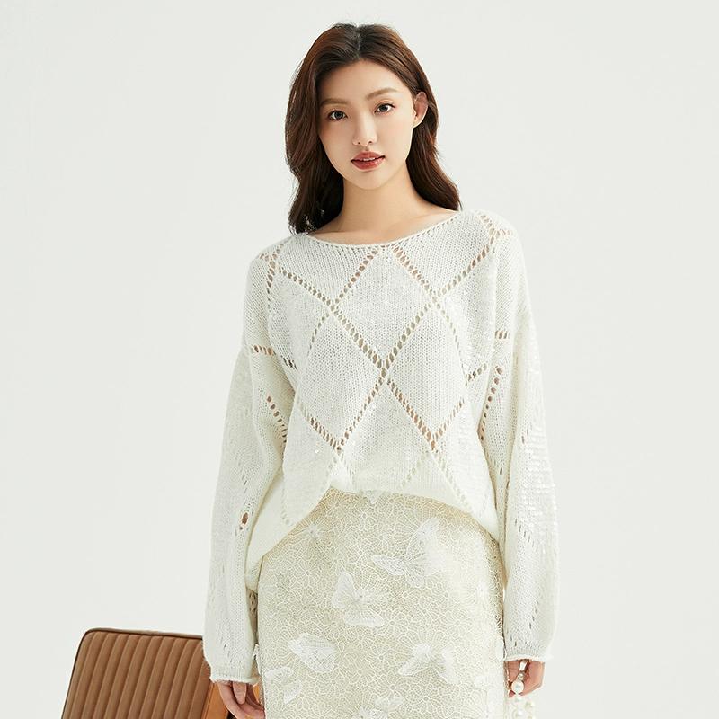 Dimanaf Осень 2025 Новые Женские Свитера с Пайетками Вязаный Базовый Модный Стиль с Круглым Вырезом Свободный Пуловер One Size белый
Dimanaf Осень 2025 Новые Женские Свитера с Пайетками Вязаный Базовый Модный Стиль с Круглым Вырезом Свободный Пуловер One Size белый