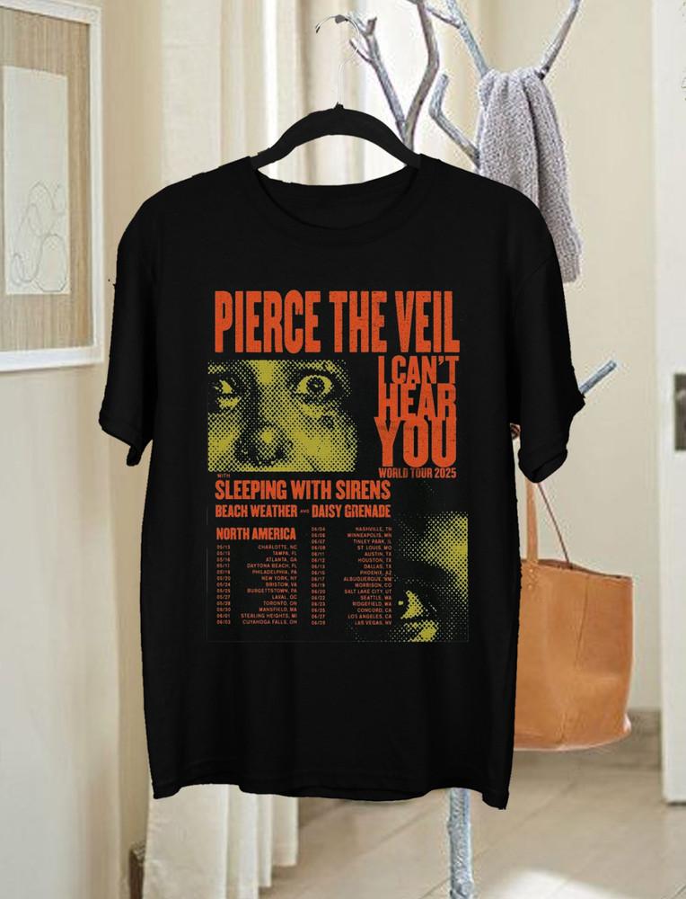 Pierce The Veil I Can’t Hear You World Tour 2025 TShirt Black All Size KK162 Unisex T-Shirt XXL
Pierce The Veil I Can’t Hear You World Tour 2025 TShirt Black All Size KK162 Unisex T-Shirt XXL