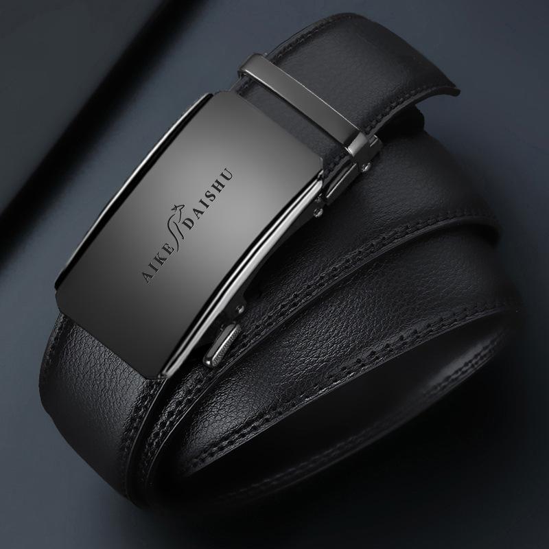 New Style Men s Genuine Leather Belt Automatic Buckle Cowhide Belt Business Casual Simple Middle Aged and Young Belt Men 130cm
New Style Men s Genuine Leather Belt Automatic Buckle Cowhide Belt Business Casual Simple Middle Aged and Young Belt Men 130cm