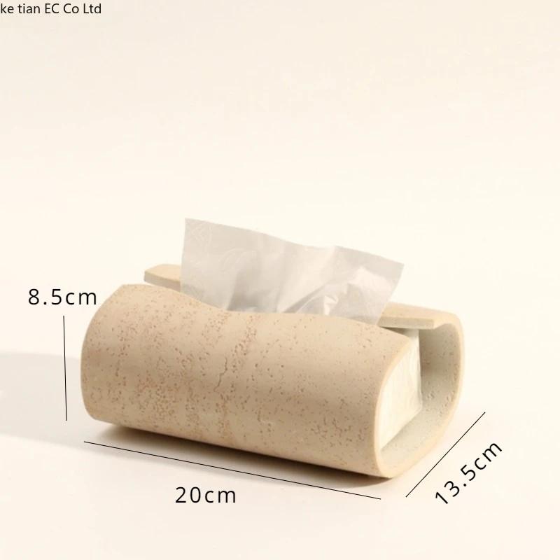 Wabi-sabi wind tunnel stone napkin box household light luxury living room decoration coffee table tissue holder
Wabi-sabi wind tunnel stone napkin box household light luxury living room decoration coffee table tissue holder