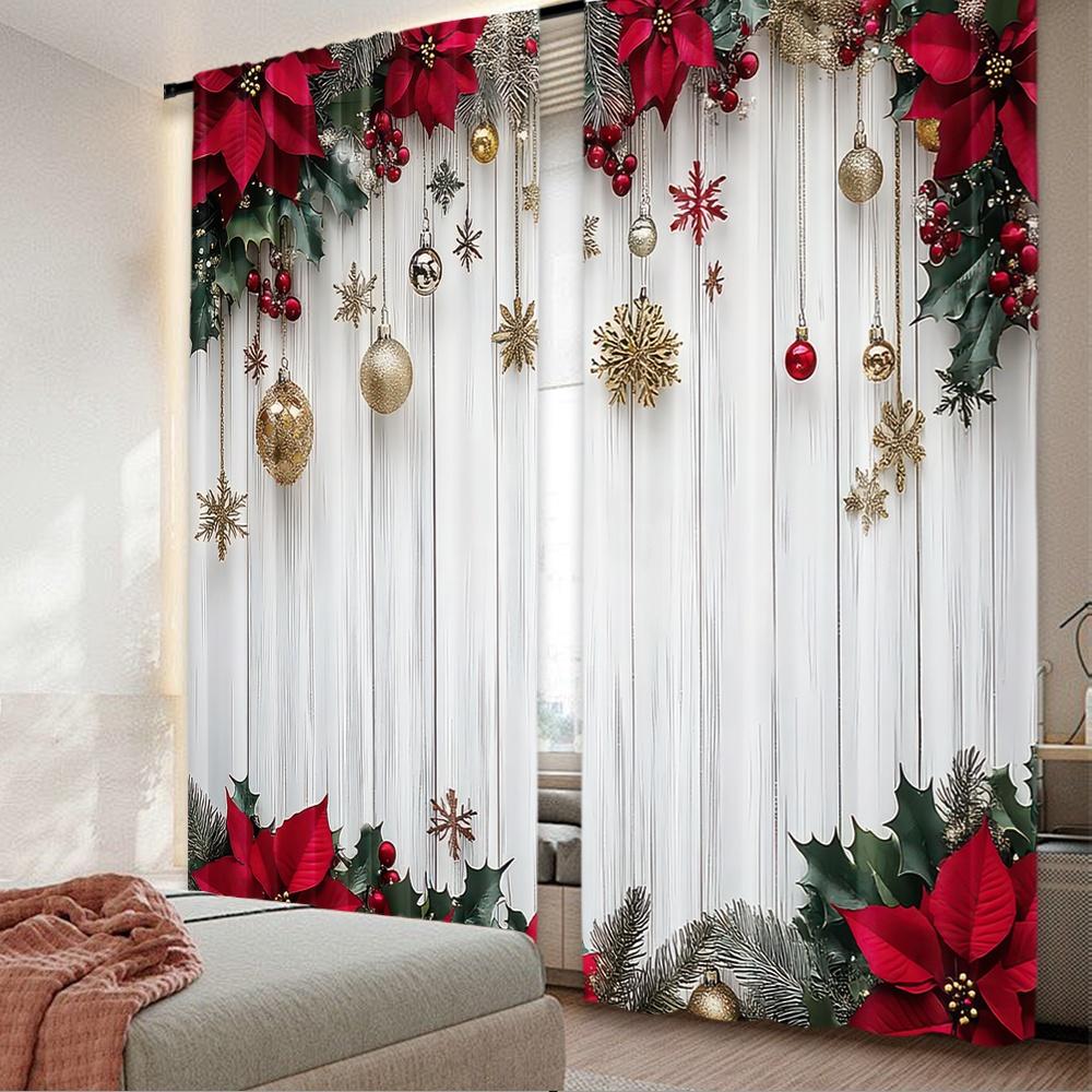 2pcs 2D flat printing Happy Christmas Party Curtains Festive Elegance Digital Printed Polyester Drapes Birthday Party for Indoor 100*130 Rod Pocket 1pcs
2pcs 2D flat printing Happy Christmas Party Curtains Festive Elegance Digital Printed Polyester Drapes Birthday Party for Indoor 100*130 Rod Pocket 1pcs