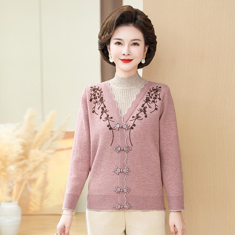 Warm Fleece-Lined Two-Piece Style Sweater for Middle-Aged and Elderly Women XL (110-120 jin) красный
Warm Fleece-Lined Two-Piece Style Sweater for Middle-Aged and Elderly Women XL (110-120 jin) красный