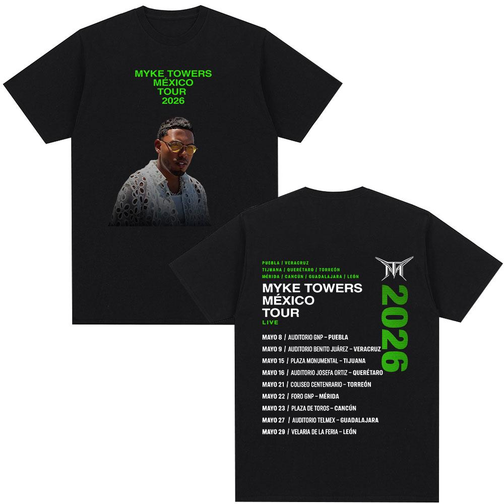 Rapper Myke Towers Tour 2026 T-shirts Men Women Fashion Hip Hop Oversized T Shirt Casual Cotton Short Sleeve T-shirt Streetwear 5XL різнокольоровий
Rapper Myke Towers Tour 2026 T-shirts Men Women Fashion Hip Hop Oversized T Shirt Casual Cotton Short Sleeve T-shirt Streetwear 5XL різнокольоровий