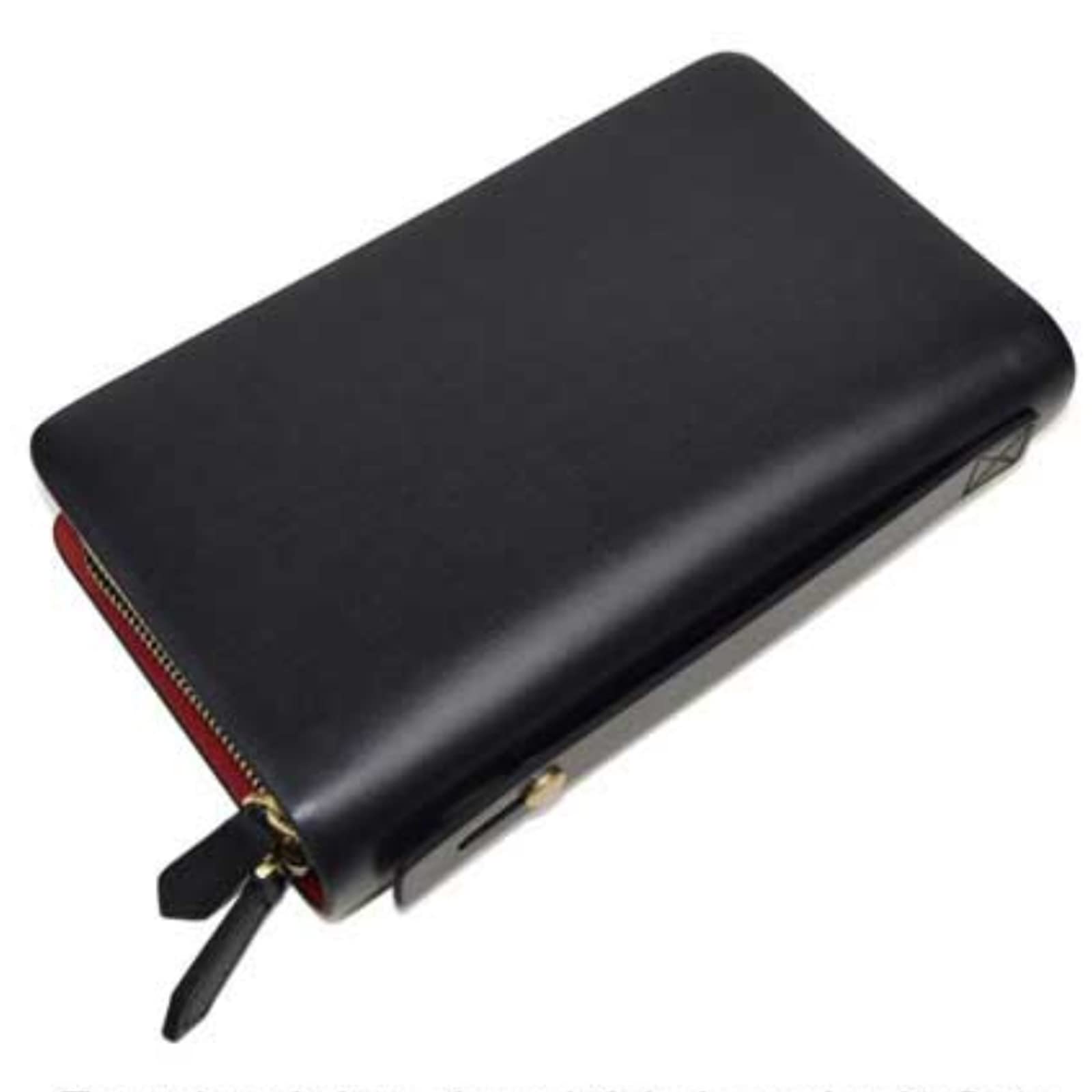 EVERSOUL Leather Clutch Bag, Genuine Leather, Purse, Wallet, Coin Purse, Spanish Leather, Free Size, Black x Red
EVERSOUL Leather Clutch Bag, Genuine Leather, Purse, Wallet, Coin Purse, Spanish Leather, Free Size, Black x Red