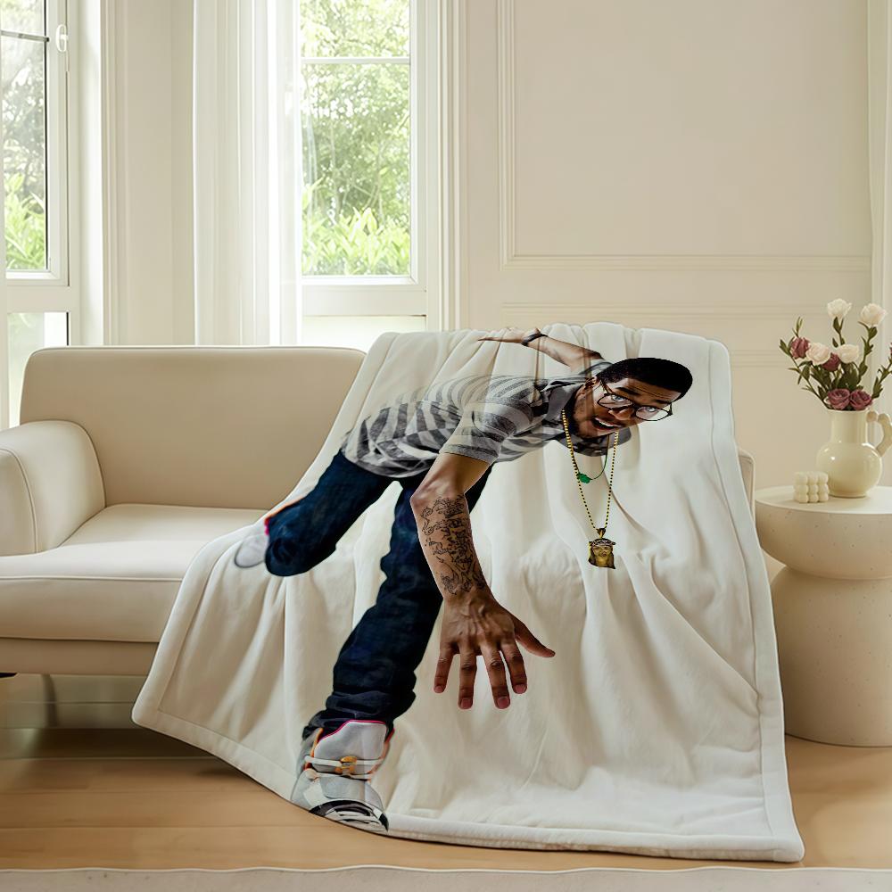American rapper Kid Cudi Blanket For Sofa Office Bed Plane Travel Sleep Read Relax Camping Soft And Warm 75x90cm
American rapper Kid Cudi Blanket For Sofa Office Bed Plane Travel Sleep Read Relax Camping Soft And Warm 75x90cm