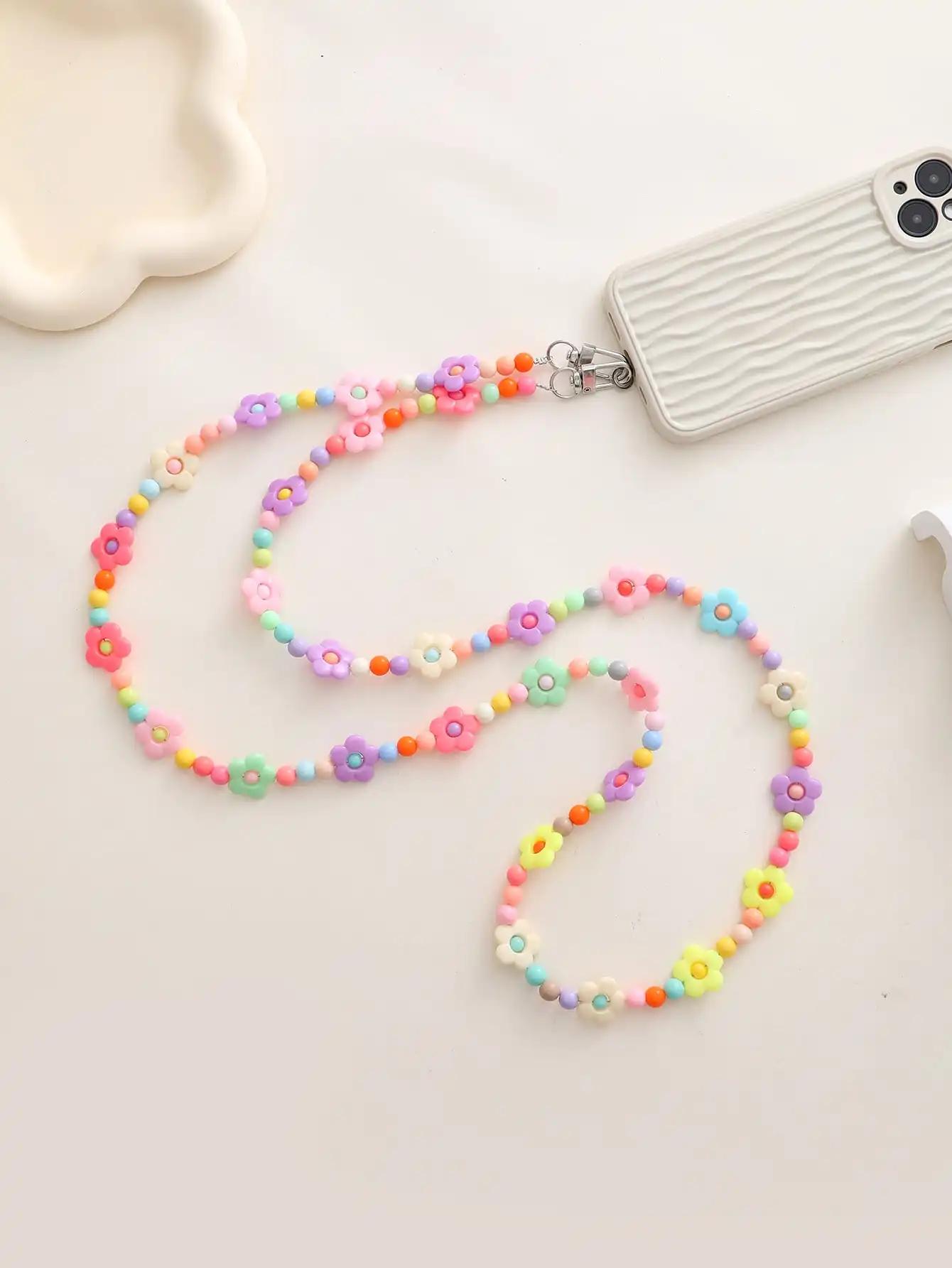 Alien Pearl Colored Flower Long Diagonal Cross Phone Strap ABS
Alien Pearl Colored Flower Long Diagonal Cross Phone Strap ABS