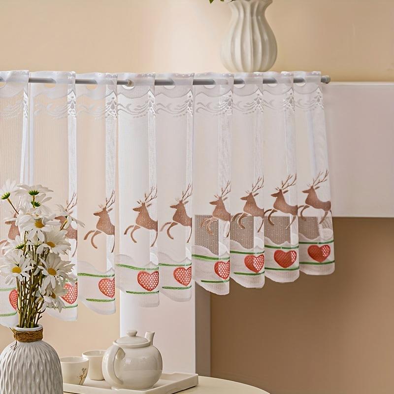 1 шт. Прозрачная штора с цветочным рисунком, машинная стирка, короткие шторы, элегантная кулиска для подвешивания, 150x45см, белый тюль для кухонных окон E кофейный
1 шт. Прозрачная штора с цветочным рисунком, машинная стирка, короткие шторы, элегантная кулиска для подвешивания, 150x45см, белый тюль для кухонных окон E кофейный