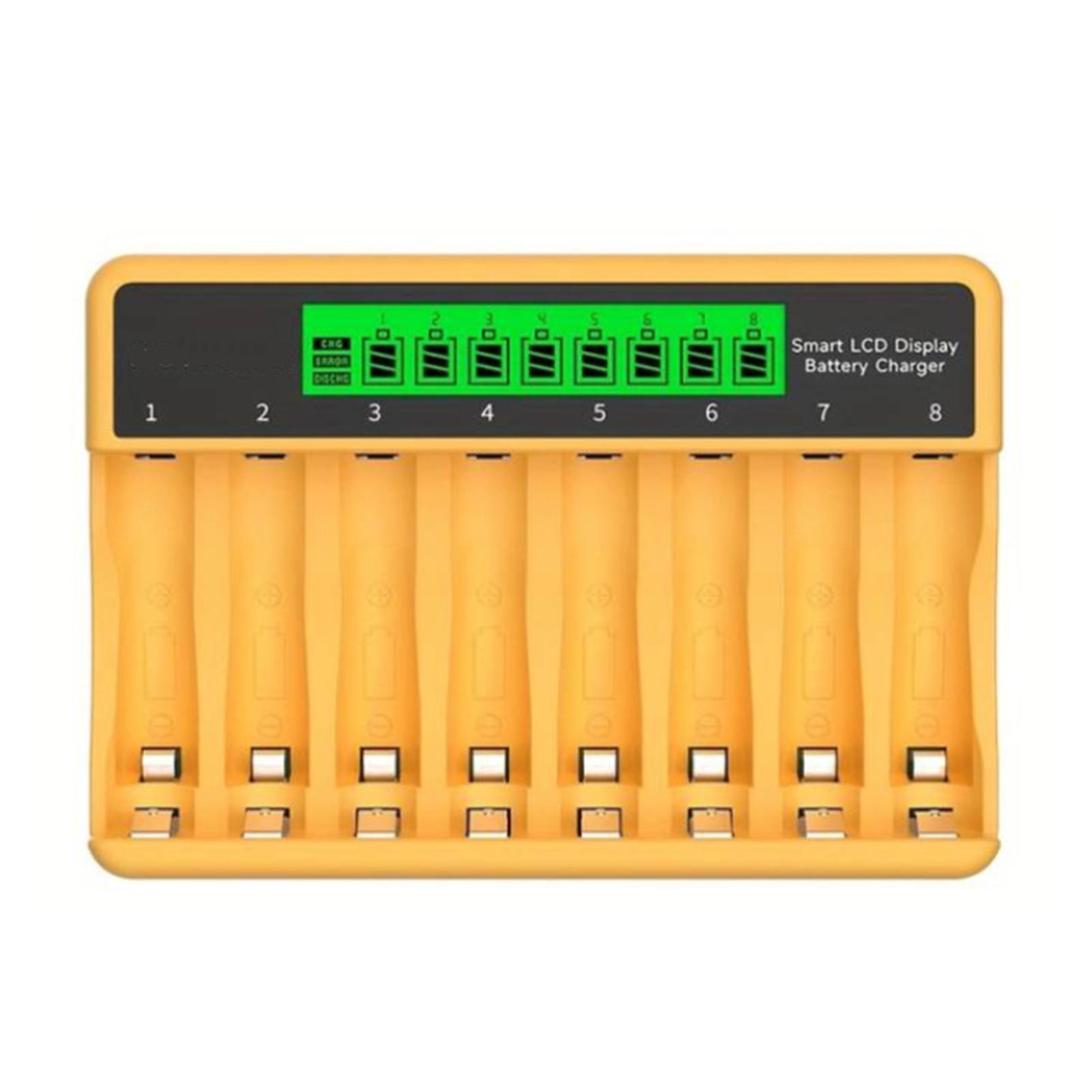 8 Slot Independent Charging LCD Display Brilliant Charger Type C Input For Ni Ni Disc Rechargeable Batteries 1
8 Slot Independent Charging LCD Display Brilliant Charger Type C Input For Ni Ni Disc Rechargeable Batteries 1