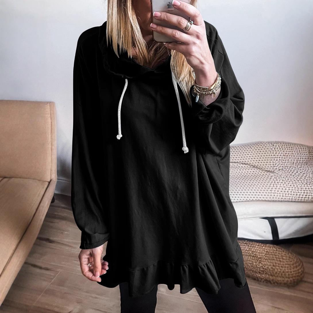 Cross-border Casual Solid Color Hoodie - Long Sleeve, Tummy Covering, Loose Fit with Drawstring, Shi Ying Style Small синий
Cross-border Casual Solid Color Hoodie - Long Sleeve, Tummy Covering, Loose Fit with Drawstring, Shi Ying Style Small синий