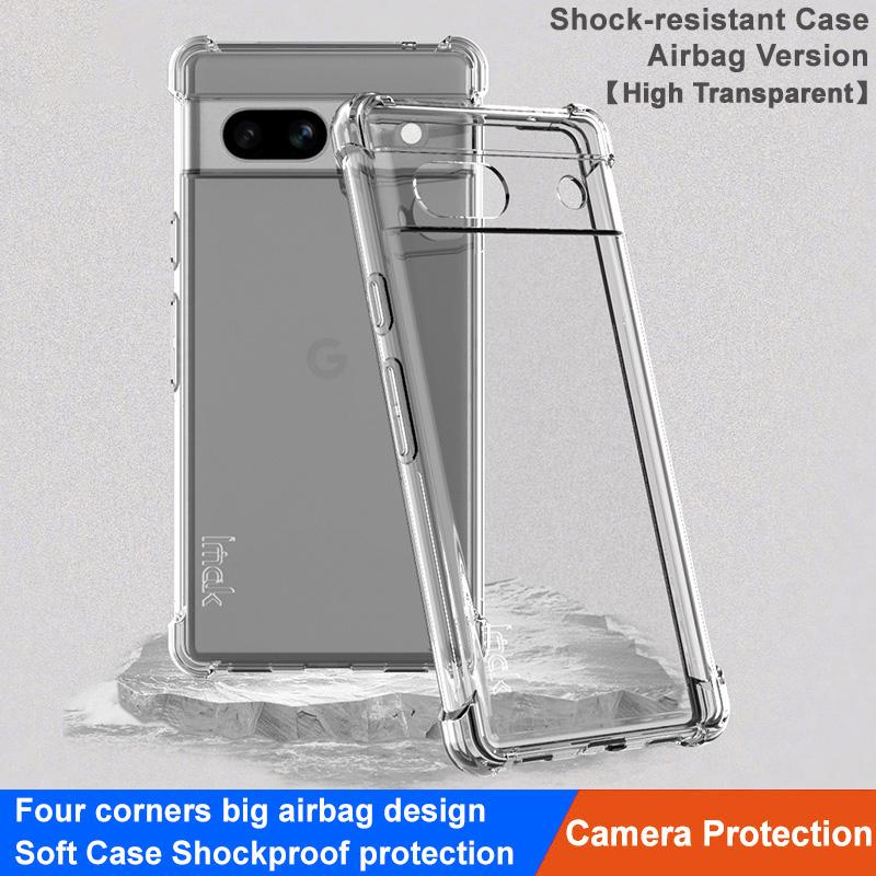IMAK For Google Pixel 7a Clear Soft TPU Phone Case Airbag Anti-Fall Shockproof Cover Transparent Black
IMAK For Google Pixel 7a Clear Soft TPU Phone Case Airbag Anti-Fall Shockproof Cover Transparent Black
