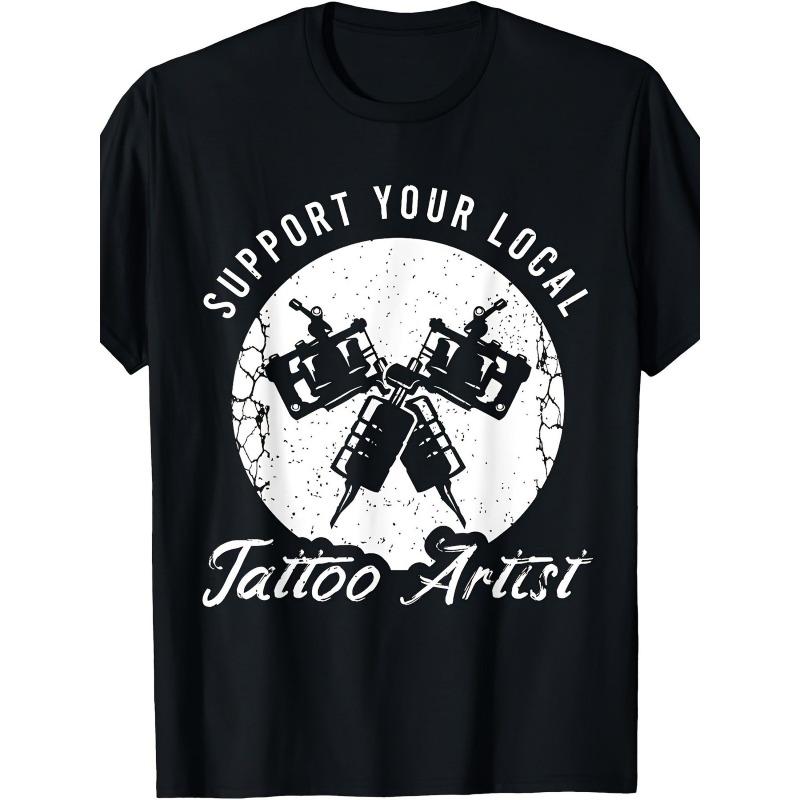 European sizes A men s black tattoo artist with machine pattern T-shirt - The tattoo design is suitable for both daily and party wear 4XL чорний
European sizes A men s black tattoo artist with machine pattern T-shirt - The tattoo design is suitable for both daily and party wear 4XL чорний